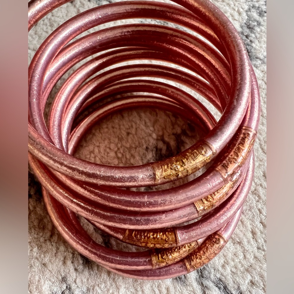 Budhagirl rose gold all weather bangles